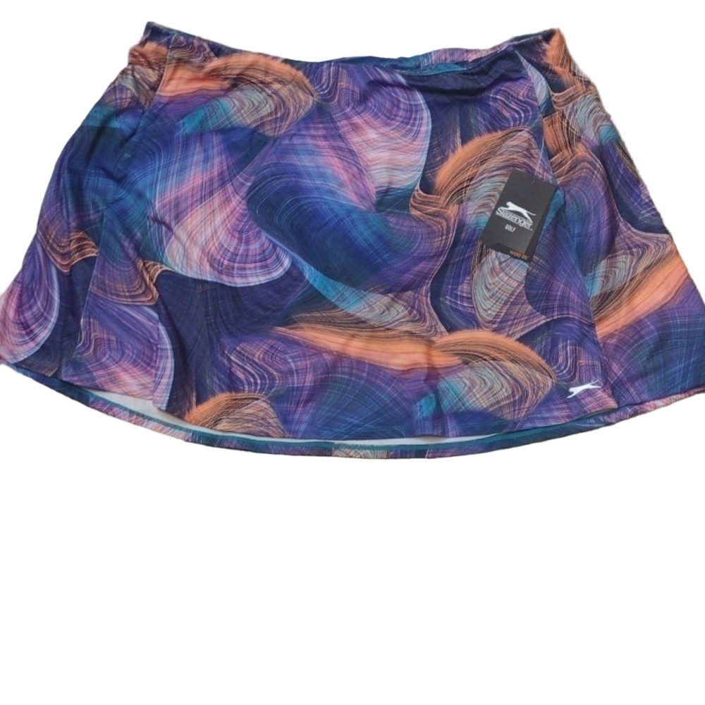 Slazenger flounce skort digi marble multi size XXL